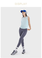 Womens Sports Workout 75%nylon 25%spandex Tank Top DSS058 print logo 30
