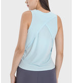 Womens Sports Workout 75%nylon 25%spandex Tank Top DSS058 print logo 34
