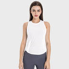 Womens Sports Workout 75%nylon 25%spandex Tank Top DSS058 print logo 26