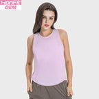 Womens Sports Workout 75%nylon 25%spandex Tank Top DSS058 print logo 14