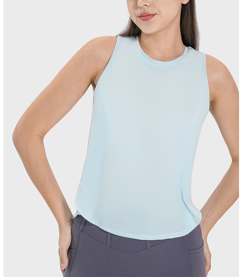 Womens Sports Workout 75%nylon 25%spandex Tank Top DSS058 print logo 32