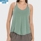 Womens Sports Yoga 92%rayon 8%spandex Tank Top DSS062 print logo 5