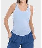 Womens Sports Yoga 92%rayon 8%spandex Tank Top DSS062 print logo 29