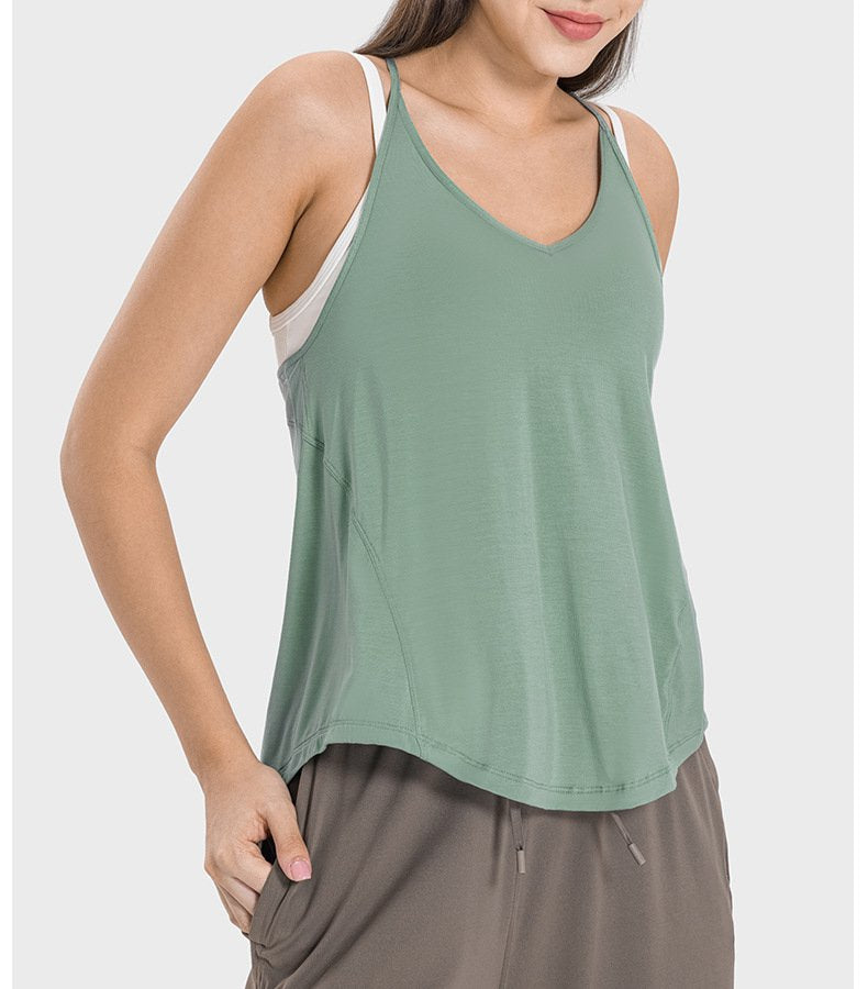 Womens Sports Yoga 92%rayon 8%spandex Tank Top DSS062 print logo 35