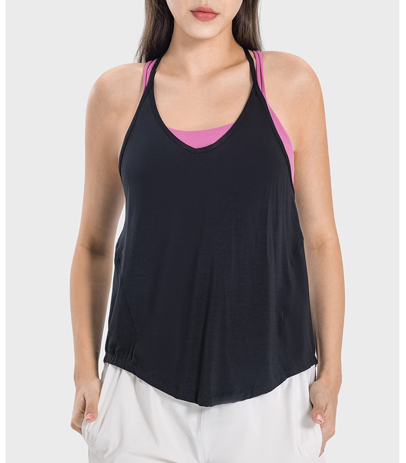 Womens Sports Yoga 92%rayon 8%spandex Tank Top DSS062 print logo 43