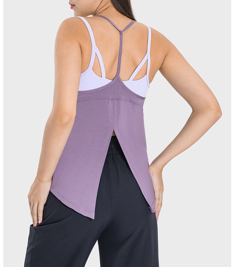 Womens Sports Yoga 92%rayon 8%spandex Tank Top DSS062 print logo 39