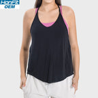 Womens Sports Yoga 92%rayon 8%spandex Tank Top DSS062 print logo 8