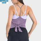 Womens Sports Yoga 92%rayon 8%spandex Tank Top DSS062 print logo 4