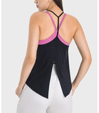 Womens Sports Yoga 92%rayon 8%spandex Tank Top DSS062 print logo 44