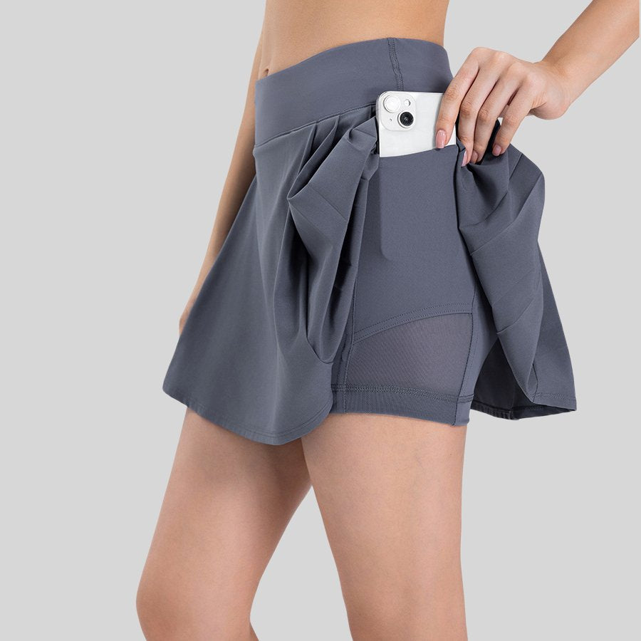 Womens Casual Sportswear 89%polyester 11%spandex Skirt DSS064 print logo 2