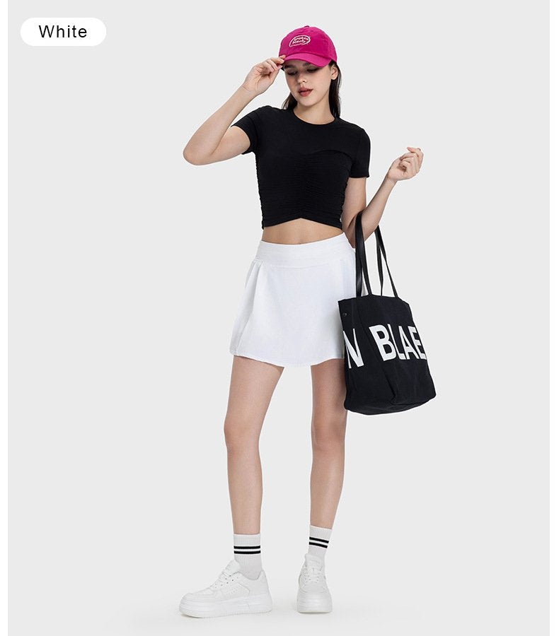 Womens Casual Sportswear 89%polyester 11%spandex Skirt DSS064 print logo 35