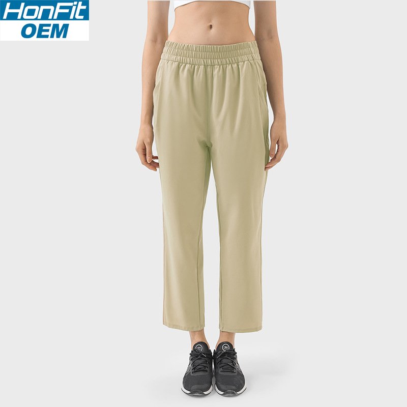Womens Casual Workout 88%polyester 12%spandex Pants DSS075 print logo 9