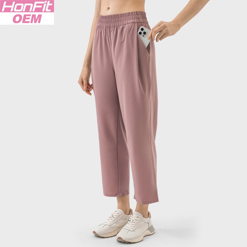 Womens Casual Workout 88%polyester 12%spandex Pants DSS075 print logo 13