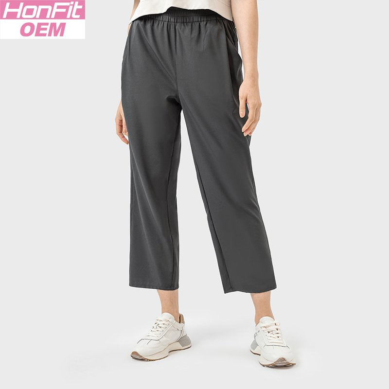 Womens Casual Workout 88%polyester 12%spandex Pants DSS075 print logo 10