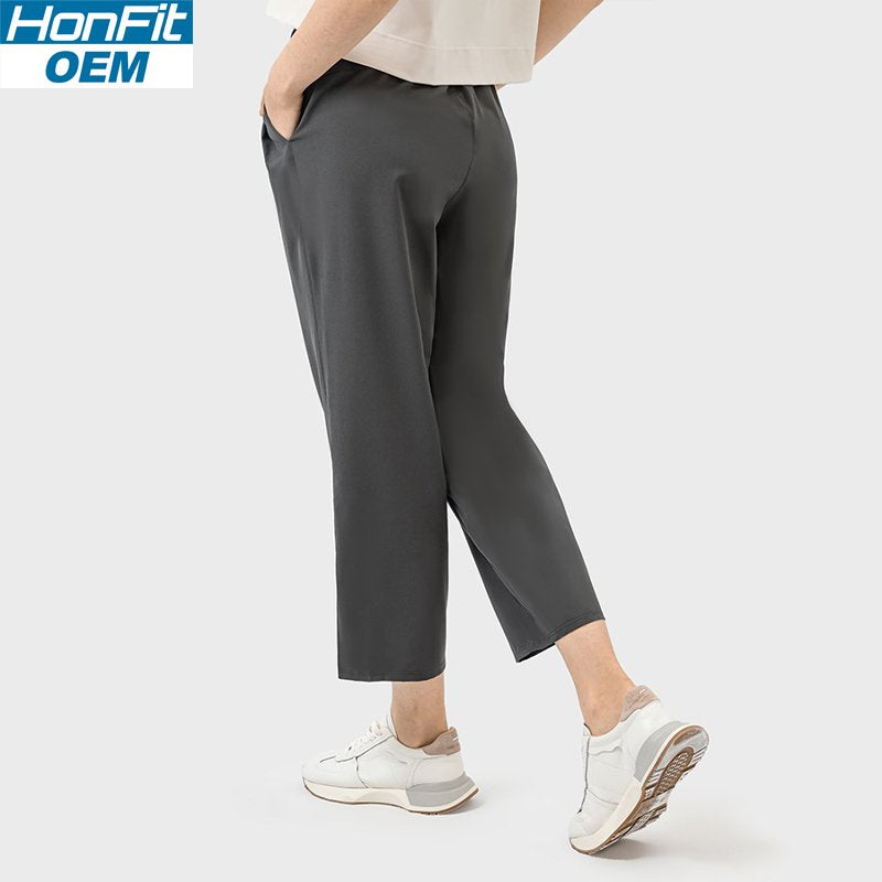 Womens Casual Workout 88%polyester 12%spandex Pants DSS075 print logo 6