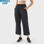 Womens Casual Workout 88%polyester 12%spandex Pants DSS075 print logo 7