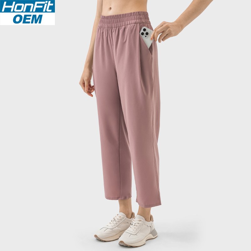 Womens Casual Workout 88%polyester 12%spandex Pants DSS075 print logo 8