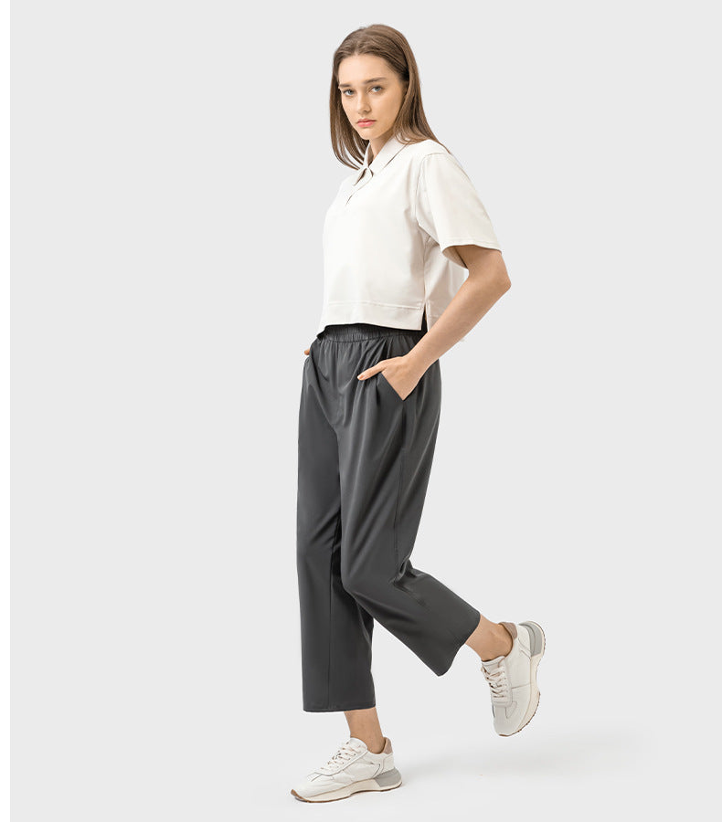 Womens Casual Workout 88%polyester 12%spandex Pants DSS075 print logo 44