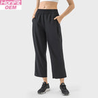 Womens Casual Workout 88%polyester 12%spandex Pants DSS075 print logo 12