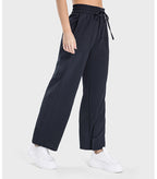 Womens Casual Fitness 88%polyester 12%spandex Trousers DSS077 print logo 53