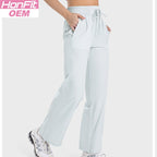 Womens Casual Fitness 88%polyester 12%spandex Trousers DSS077 print logo 13