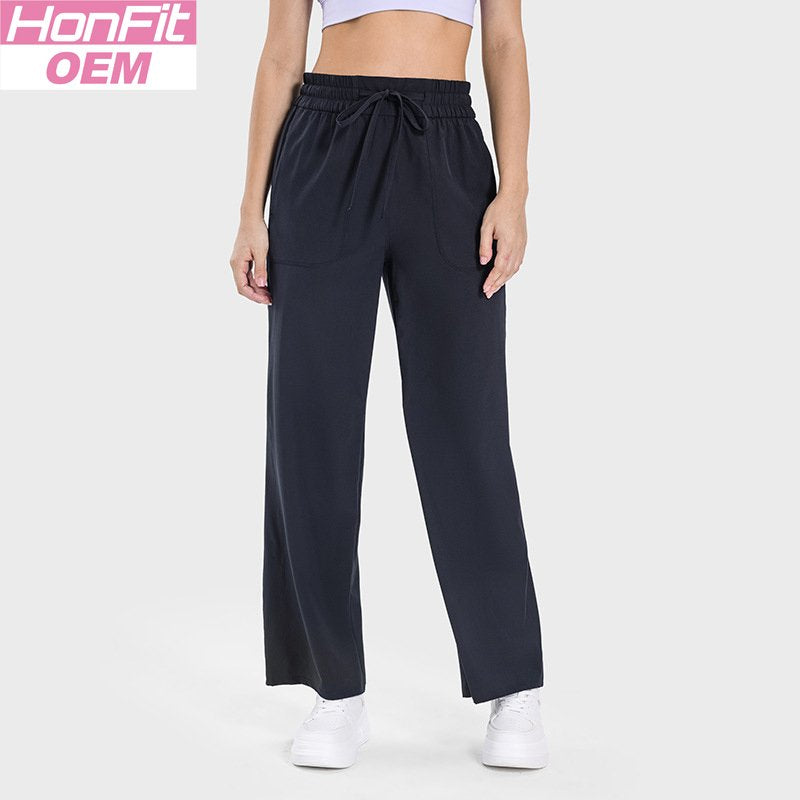 Womens Casual Fitness 88%polyester 12%spandex Trousers DSS077 print logo 14