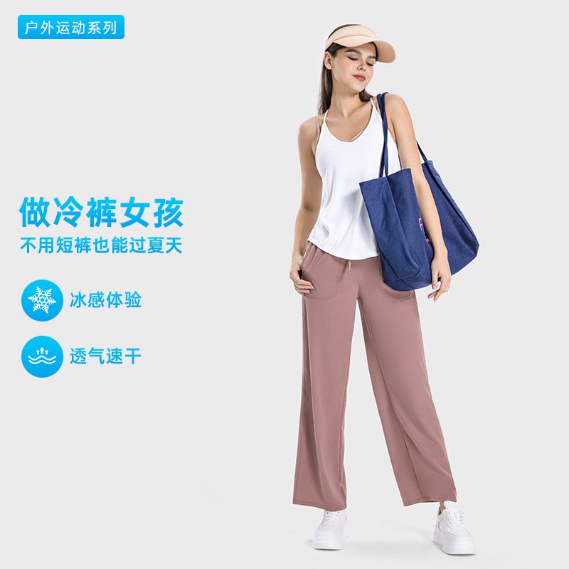 Womens Casual Fitness 88%polyester 12%spandex Trousers DSS077 print logo 22