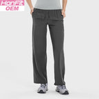 Womens Casual Fitness 88%polyester 12%spandex Trousers DSS077 print logo 11