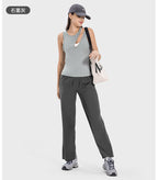 Womens Casual Fitness 88%polyester 12%spandex Trousers DSS077 print logo 47
