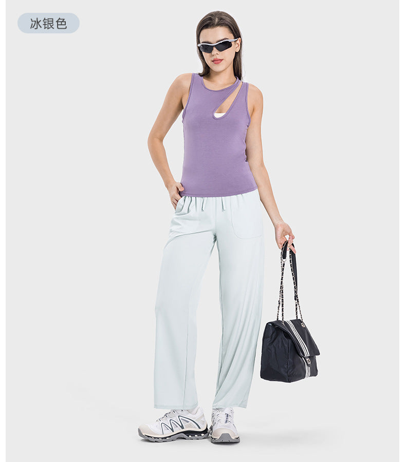 Womens Casual Fitness 88%polyester 12%spandex Trousers DSS077 print logo 43