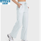 Womens Casual Fitness 88%polyester 12%spandex Trousers DSS077 print logo 8