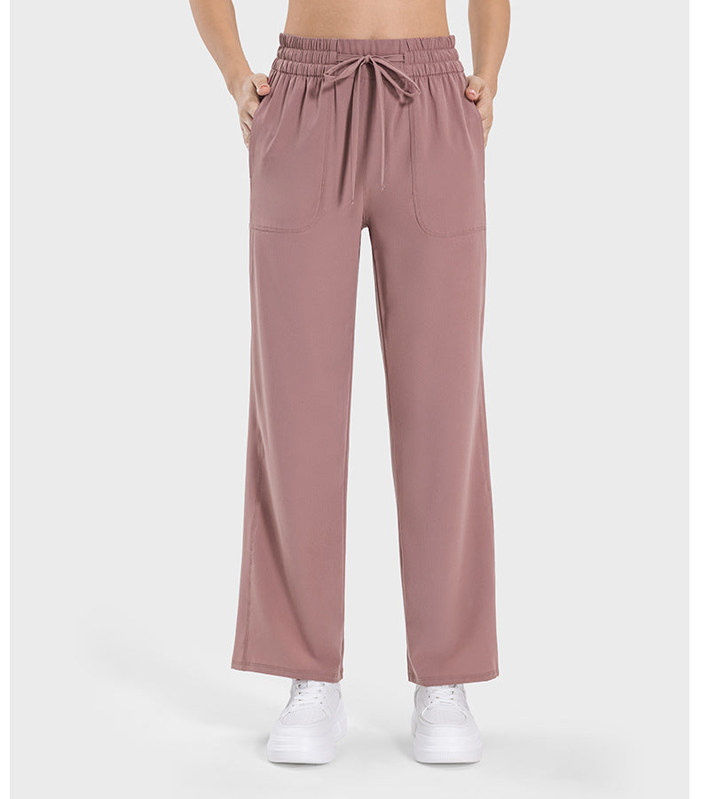 Womens Casual Fitness 88%polyester 12%spandex Trousers DSS077 print logo 32