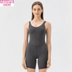 Womens Sportswear Yoga 80%nylon 20%spandex Bodysuit DSS086 print logo 12