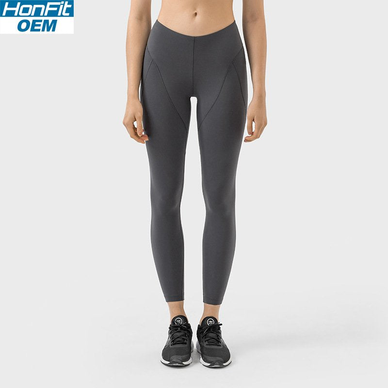 Womens Yoga Training 80%nylon 20%spandex Leggings DSS087 print logo 5