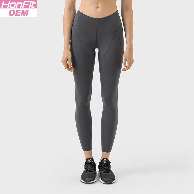 Womens Yoga Training 80%nylon 20%spandex Leggings DSS087 print logo 10