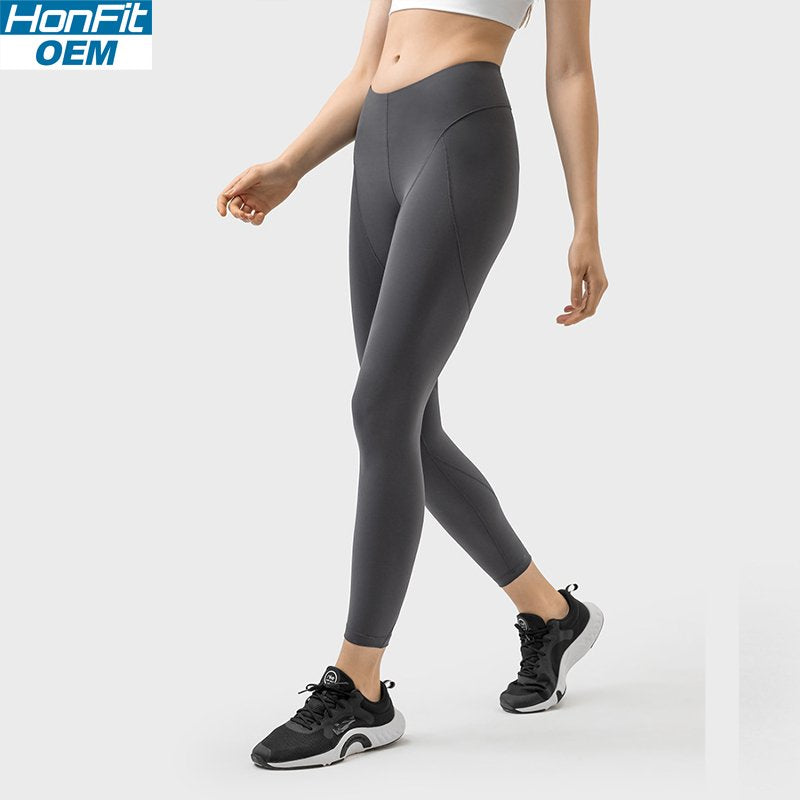 Womens Yoga Training 80%nylon 20%spandex Leggings DSS087 print logo 7