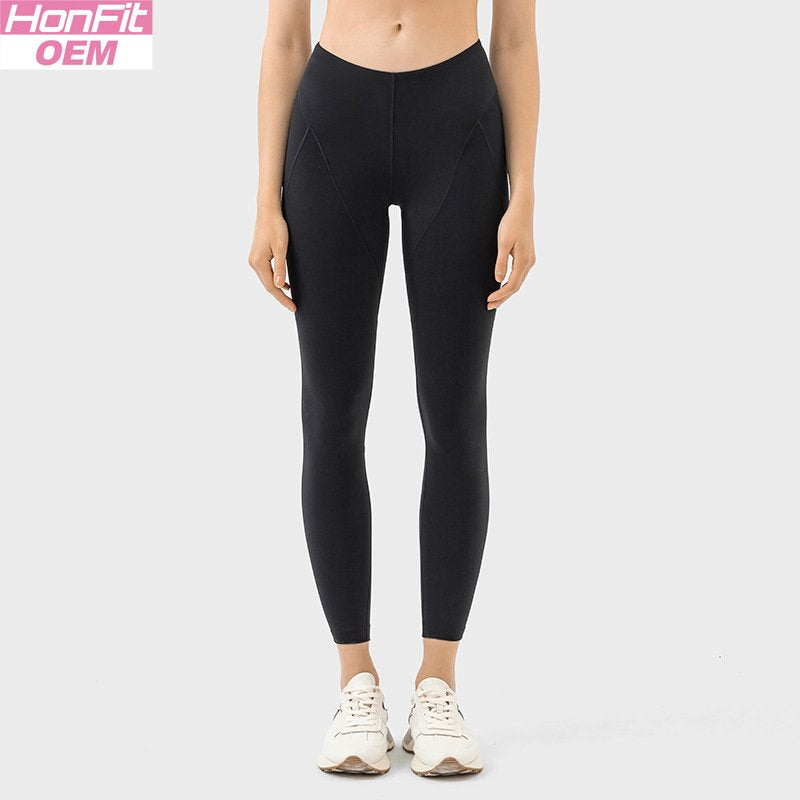 Womens Yoga Training 80%nylon 20%spandex Leggings DSS087 print logo 11