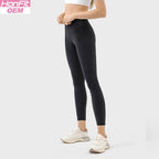 Womens Yoga Training 80%nylon 20%spandex Leggings DSS087 print logo 3