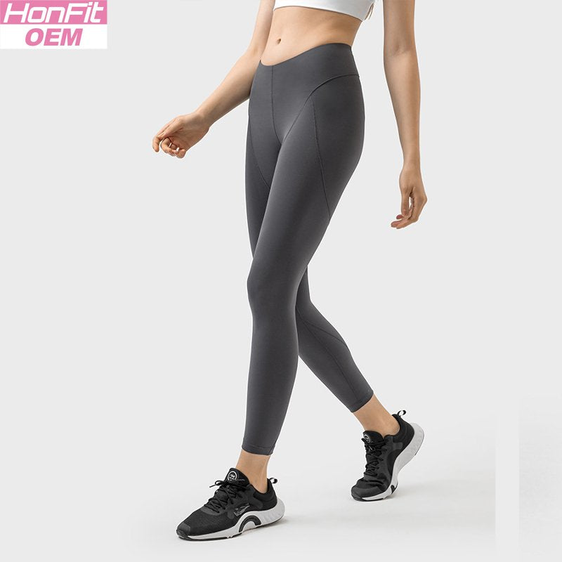 Womens Yoga Training 80%nylon 20%spandex Leggings DSS087 print logo 12