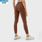 Womens Yoga Training 80%nylon 20%spandex Leggings DSS087 print logo 8