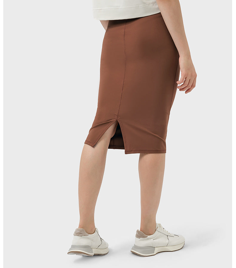 Womens Casual 80%nylon 20%spandex Long Skirt DSS088 print logo 29