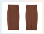 Womens Casual 80%nylon 20%spandex Long Skirt DSS088 print logo 41