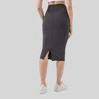 Womens Casual 80%nylon 20%spandex Long Skirt DSS088 print logo 2