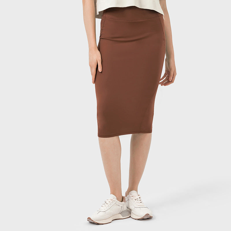 Womens Casual 80%nylon 20%spandex Long Skirt DSS088 print logo 15