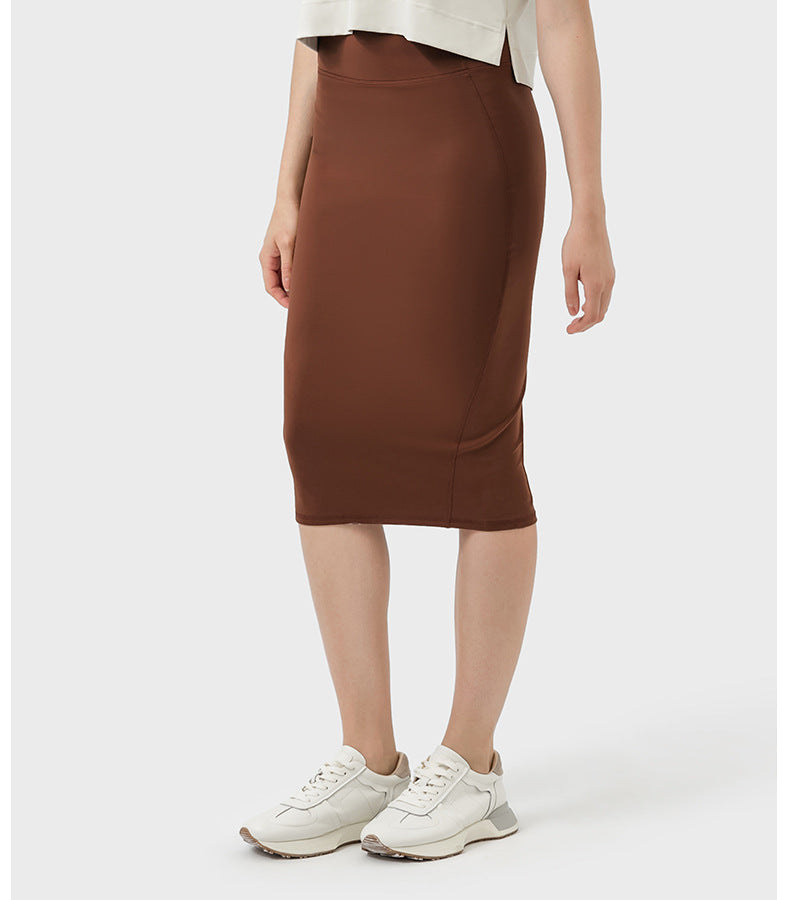 Womens Casual 80%nylon 20%spandex Long Skirt DSS088 print logo 27
