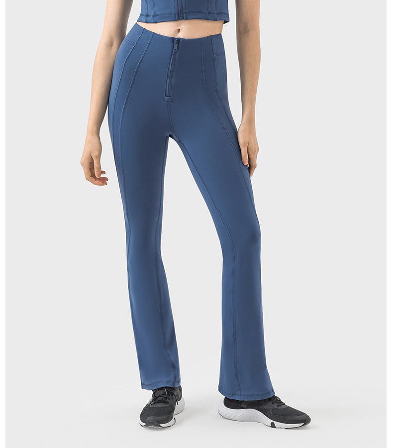 Womens Yoga Fitness 87%nylon 13%spandex Flared Leggings DSS094 print logo 27