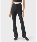 Womens Yoga Fitness 87%nylon 13%spandex Flared Leggings DSS094 print logo 40