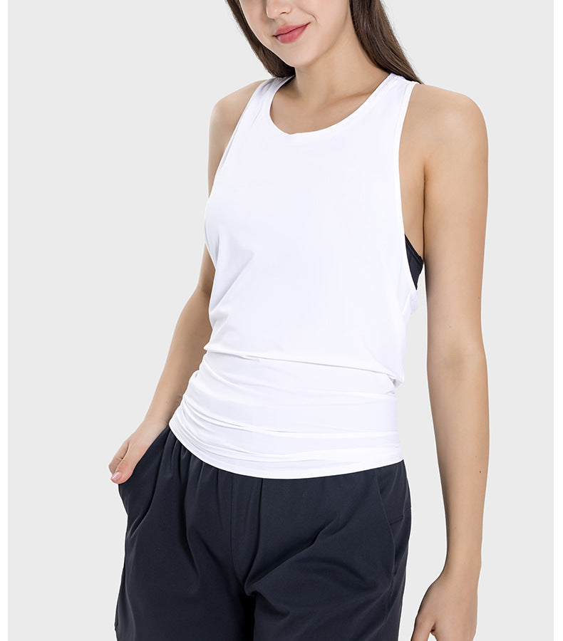Womens Sports Fitness 75%nylon 25%spandex Tank Top DSS101 print logo 29