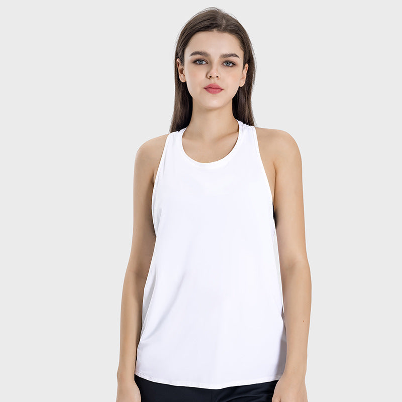 Womens Sports Fitness 75%nylon 25%spandex Tank Top DSS101 print logo 17