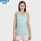 Womens Sports Fitness 75%nylon 25%spandex Tank Top DSS101 print logo 9